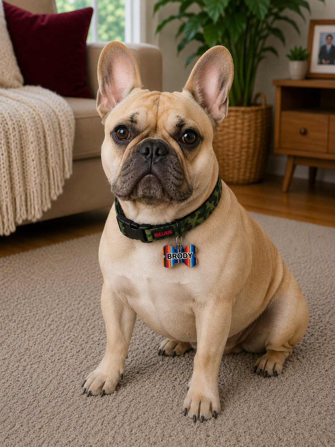 Personalized Dog Name Tag | Custom Pet ID Bone Charm