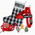Bullhug Festive Red Holiday Gift Set with Dog Harness, Leash & Custom Stocking