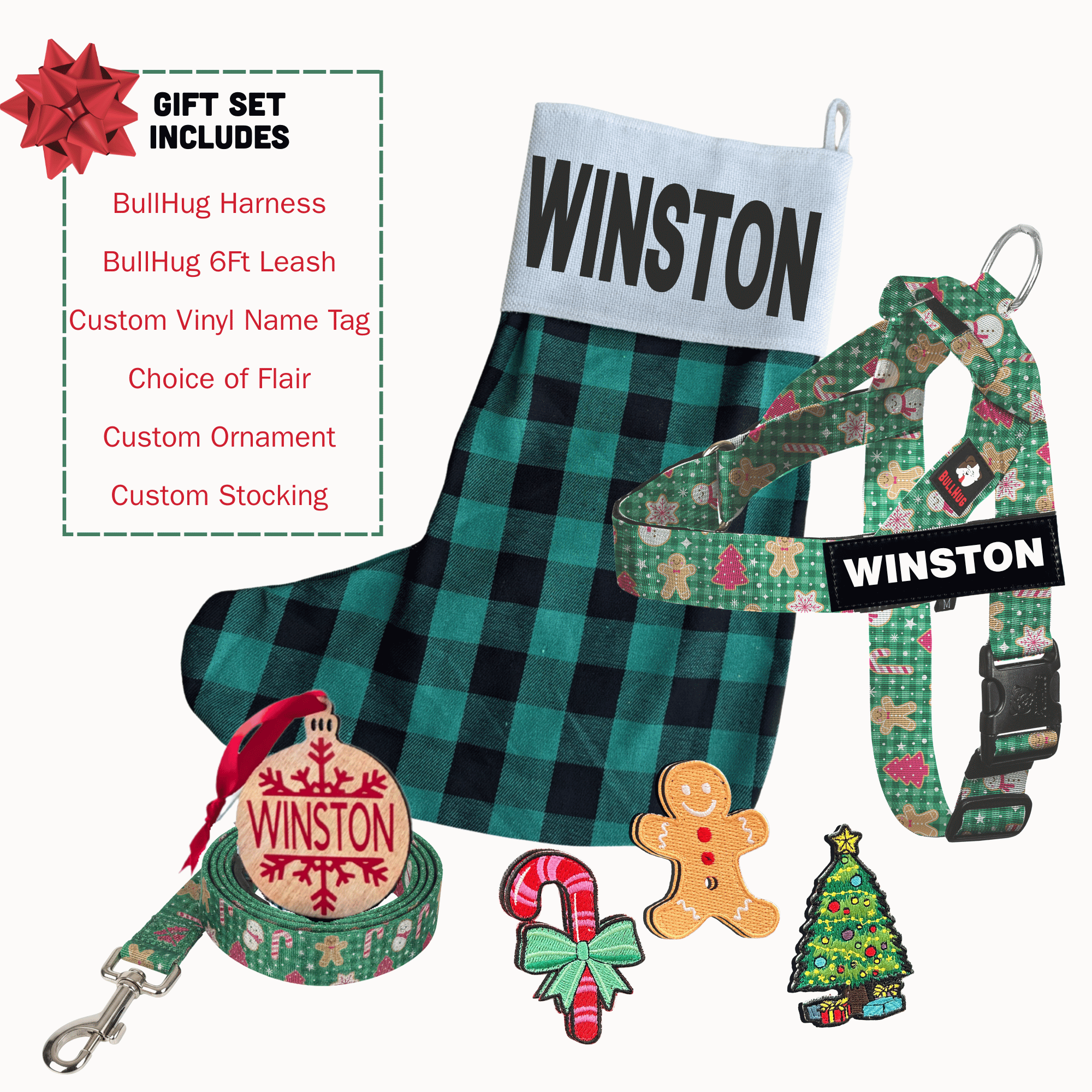 Bullhug Festive Holiday Gift Set for Dog Lovers