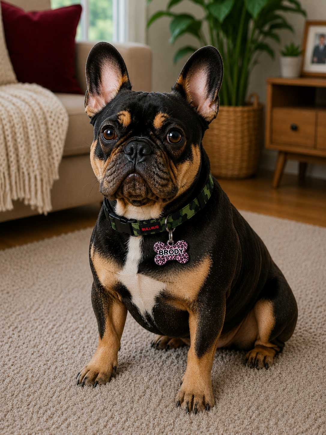 Personalized Dog Name Tag | Custom Pet ID Bone Charm