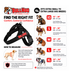 Purple Floral BullHug Dog Harness – Non-Choking, Adjustable