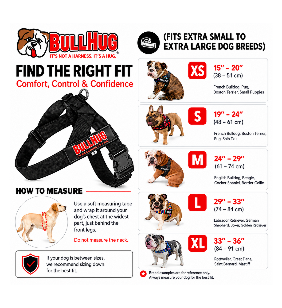Rubber Ducky BullHug Dog Harness – Non-Choking, Adjustable