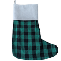 Custom Green Buffalo Stocking