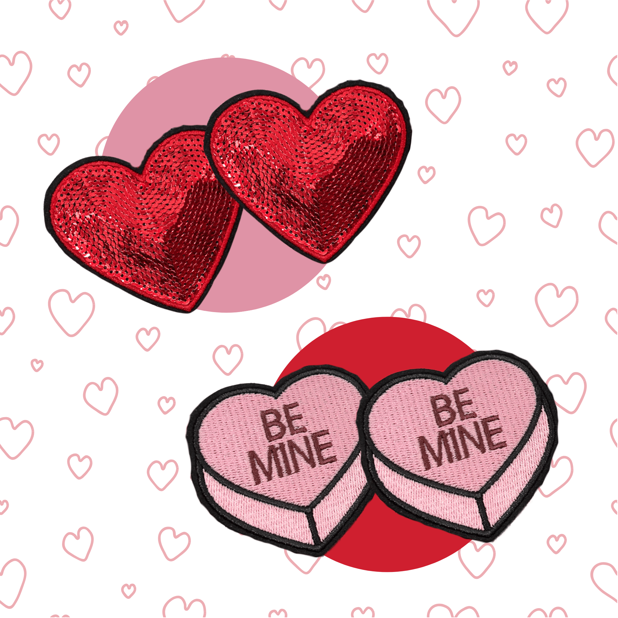Valentine's Day Flair Patches