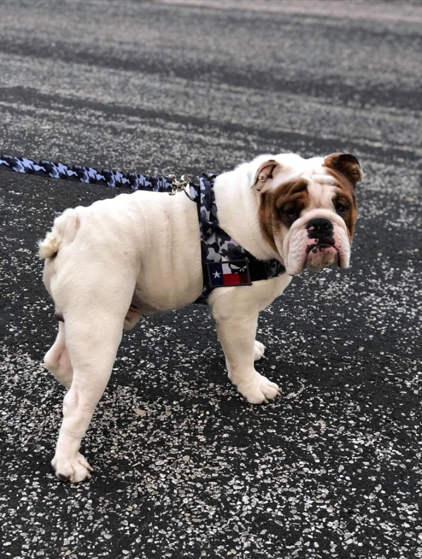 GRAY CAMOUFLAGE HARNESS - thebullhug.com