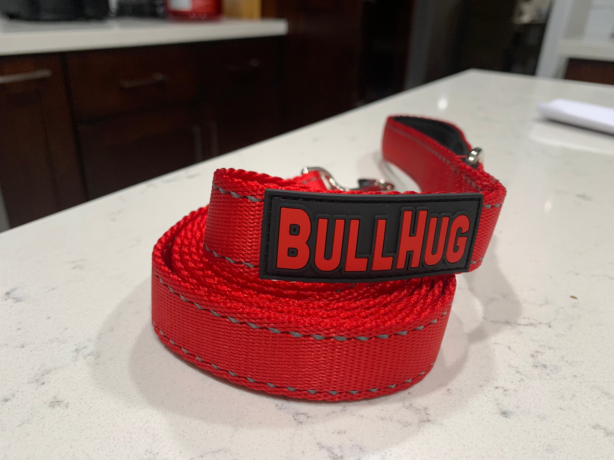 Combo Harness & Leash Fire Truck Red - thebullhug.com