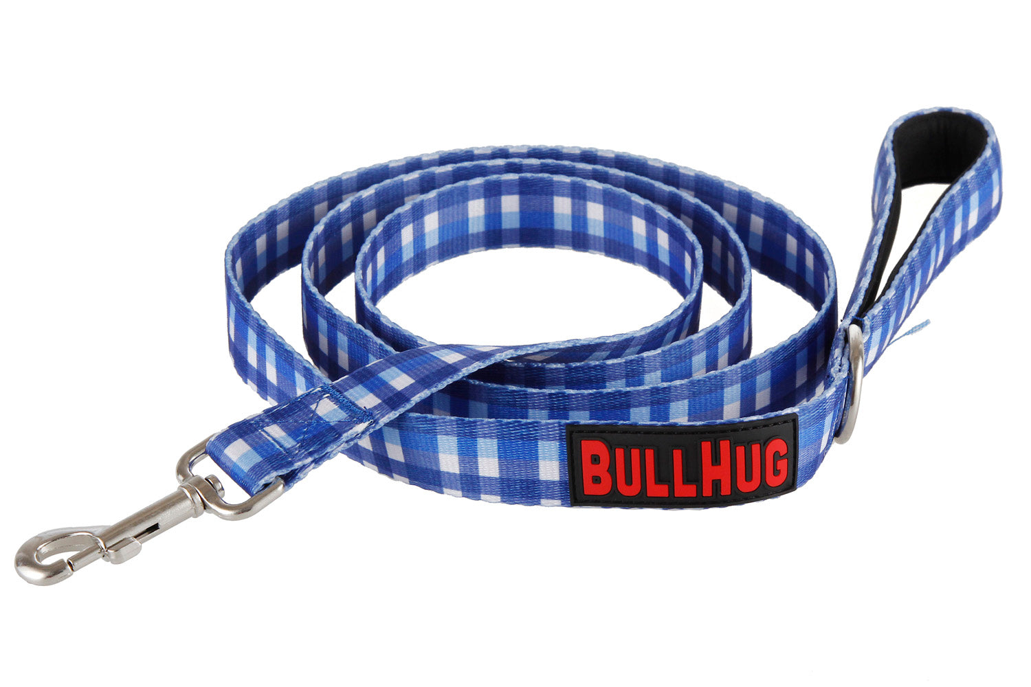 "BLUE PLAID" 6FT BULLHUG LEASH - thebullhug.com